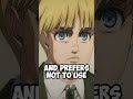 Why Armin’s Titan Has No Ears (But Bertholdt’s Does)