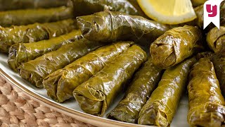 [Subtitled] Turkish Stuffed Vine Leaves: Sarma Recipe - Mediterranean Dishes