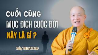 Mục đích cuối cùng của cuộc đời này là gì ? Nghe xong Chợt Tỉnh Ngộ - Thầy Thích Trí Huệ