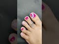 easy toe nailart at home nailart toenails toenailart youtubeshorts shorts shortvideo