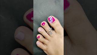 Easy Toe nailart at home #nailart #toenails #toenailart #youtubeshorts #shorts #shortvideo