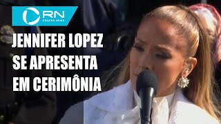 Jennifer Lopez se apresenta em cerimônia de posse