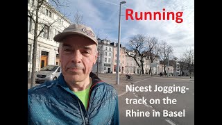 Jogging on the Rhine Board in Basel - Switzerland