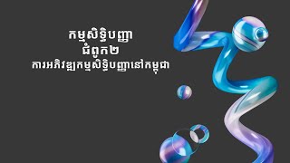 ជំពូក២ ការអភិវឌ្ឍកម្មសិទ្ធិបញ្ញានៅកម្ពុជា