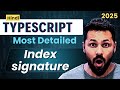 TypeScript Tutorial in Hindi #34 Index signature