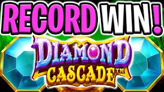 MY BIGGEST WIN EVER 😵 THE NEW DIAMOND CASCADE SLOT BONUS‼️