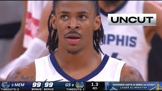 Final Minutes of Grizzlies vs Warriors 2021 NBA Play-In Tournament Game UNCUT