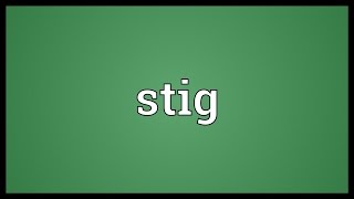 Stig Meaning