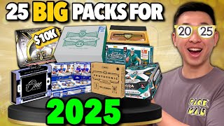 OPENING 25 BIG PACKS WORTH $10,000 TO CELEBRATE 2025 (CRAZY HITS)! 😱🔥