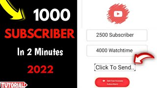 (2022 Method) How to get subscribers 2022 - How to increase subscribers in 2022