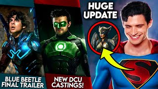 HUGE DCU NEWS!! Green Lantern, Hawkgirl & Mr. Terrific CAST + Blue Beetle FINAL Trailer!