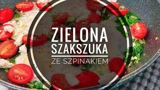 Zielona Szakszuka ze szpinakiem, pomidorkami i fetą | ŚNIADANIE BEZ MIESA | PROSTE I SZYBKIE 🍳🍃