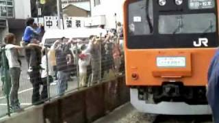 2010.10.17 中央線201系H7編成ラストラン 豊田駅発車 JR Chuo Line series 201 Last Run