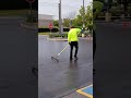 Brush Sealcoating #shorts #short #satisfying #asphalt