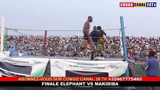 COMBAT DE CATCH CONGOLAIS 2022 FINALE  AVEC DIEU EDINGWE MAKIDIBA VS ELEPHANT D AFRIQUE  BETE HOMME