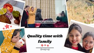 A Day With Siblings 🥹🫶🏻|| Appi ne new dish banayi 😁|| Wajji ne mara || Vlog 28 💕 || WajjiRajji ||