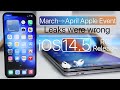 March to April Apple Event, iOS 14.5 Release, What to Expect and more