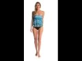 Kenneth Cole Reaction Beyond the Sea Flyaway Bandeau Tankini Top | SwimOutlet.com