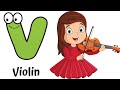 Phonics Letter V Song :  Phonics Sounds Song For kids | Learn with Pixikids ✨️