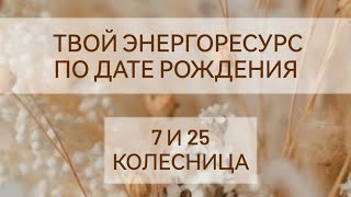 Твой энергоресурс по дате рождения || 7 и 25 аркан Колесница