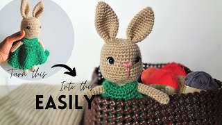 easy way to bring life to your *amigurumi eyes* | how to sew amigurumi eyes and nose