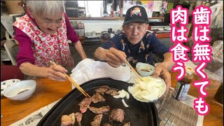 歯は無くても肉は食う【柴犬サブ】みやこ寿司　とこなめ