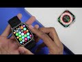 unboxing w68 ultra iwo watch ultra max biggest display apple watch ultra replica