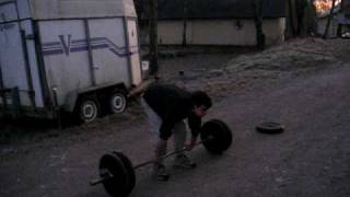 Christmas weightlifting: 100kg/221lbs nails Peter