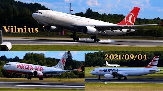 [4K] Vilnius Airport Spotting (2021/09/04)