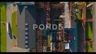 Aerial Factory Site Zeche Essen - Coal Mine Industry Zollverein Coking Plant - 4k Stock Footage