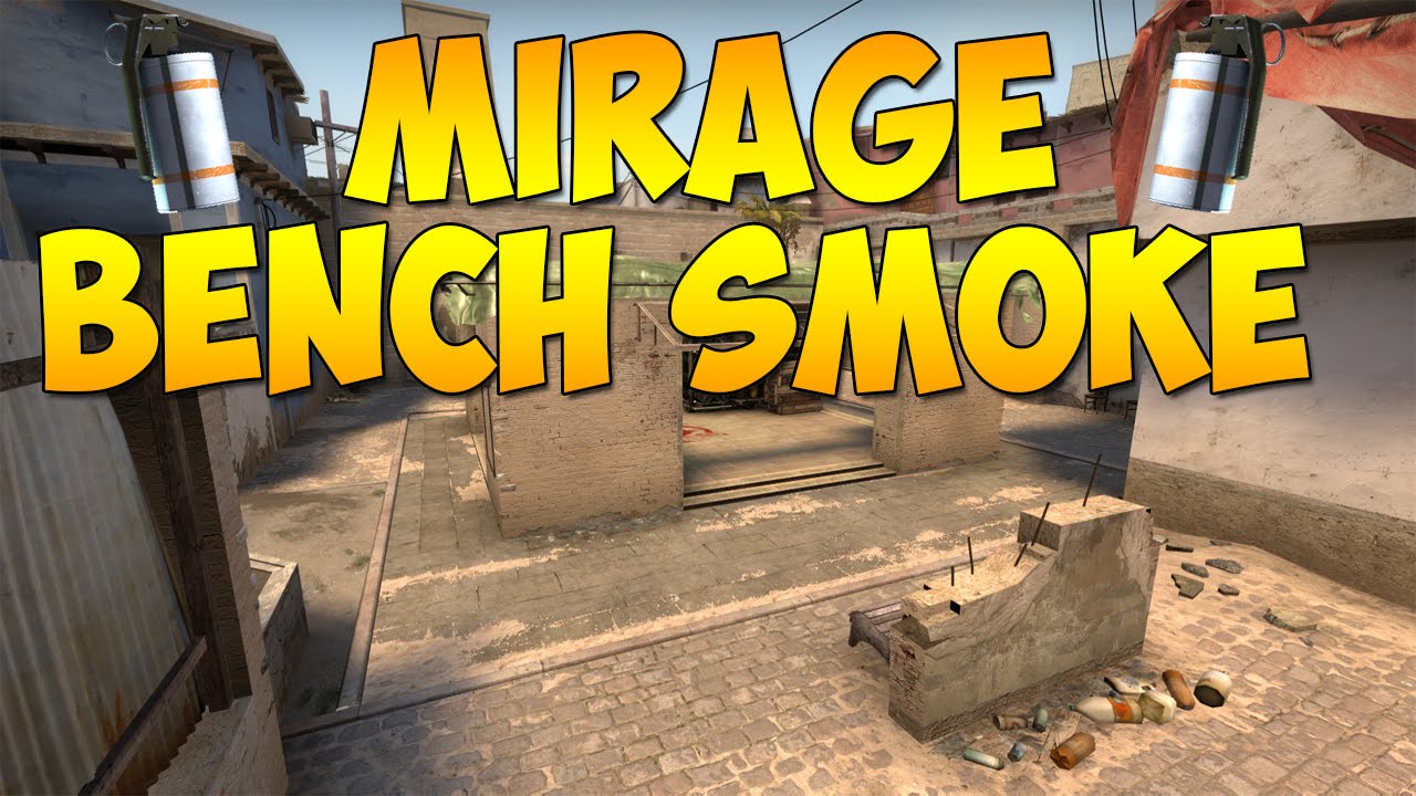 CS:GO Smoke Spots - Mirage, Bench Smoke - YouTube