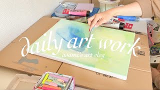 art vlog🌅daily art work