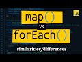Let's compare the Map and forEach methods