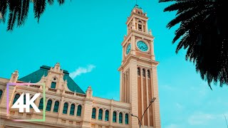 Exploring São Paulo, Leaving the Luz Station Towards the Historic Center | 4K