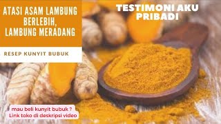 Resep Kunyit Atasi Asam Lambung | Kunyit Untuk Asam Lambung | Kunyit Bubuk Untuk Lambung