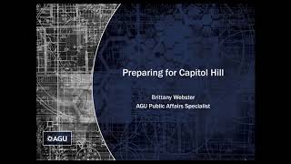 Webinar: How to Prepare for an AGU Congressional Visits Day