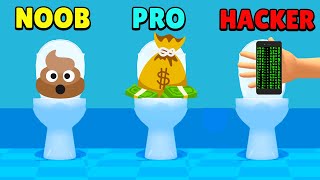 NOOB vs PRO vs HACKER - Toilet Games 3D