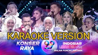 Karaoke Nyanyian Rindu x Sabda Cinta | Lesti, Evi, Ical, Fildan, Sridevi, Selfi, Faul, Meli, & Iqbal