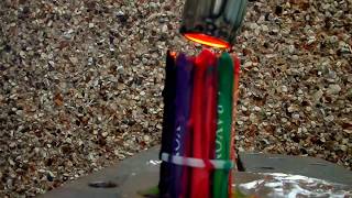 Experiment Glowing Hot 1000 degree Heat Gun not knife VS crayons Awesome life hacks