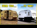 I Restored a Rat Infested Vintage Camper Trailer! DIY RENOVATION