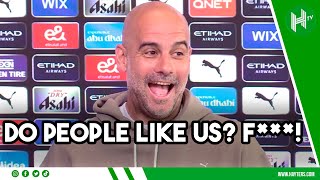 F*** DO PEOPLE LIKE US?! Pep in BRILLIANT form as Man City close in on title
