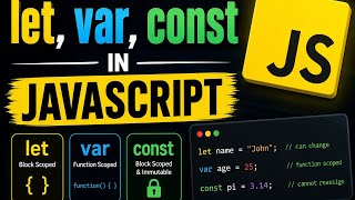 JavaScript let, var, and const Explained for Beginners