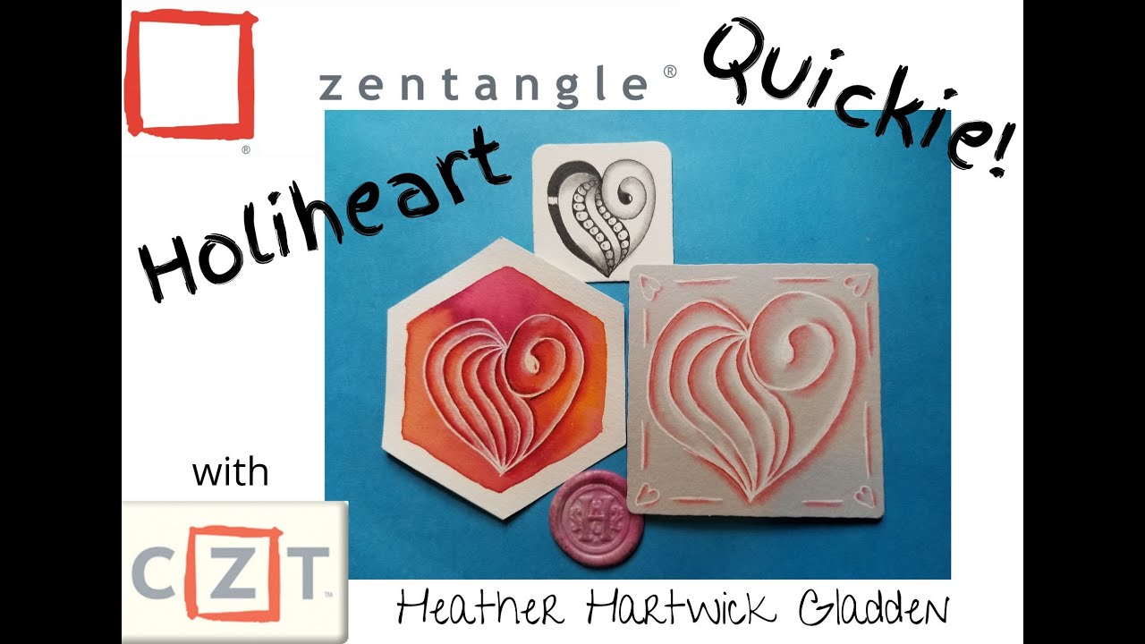Holiheart Zentangle Quickie Youtube