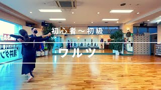 [WALTZ  初級]  社交ダンス　ワルツ　初心者〜初級ステップ　waltz beginner routine