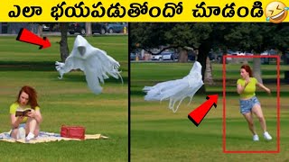 దెయ్యాన్ని చూసి ఎలా భయపడిందో చూడండి 😂|| Funniest Monuments Caughted On camera || Wonder Facts |