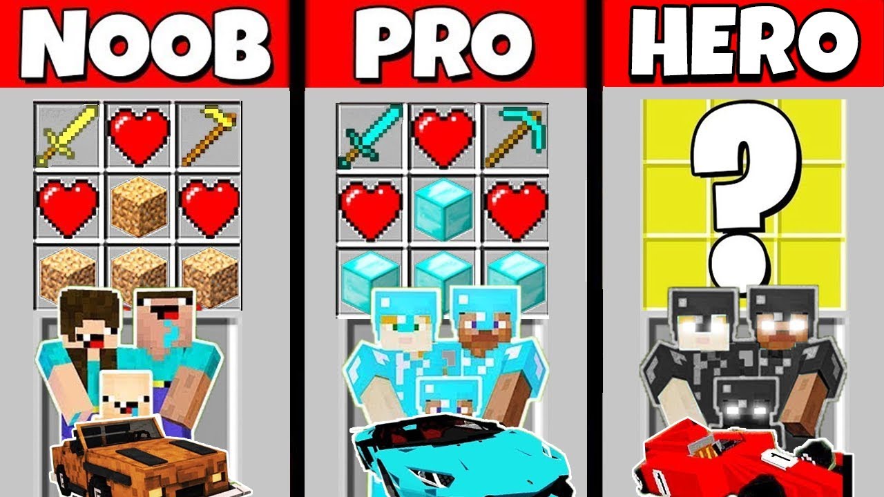 Minecraft Battle: NOOB Vs PRO Vs HEROBRINE: REAL LIFE CRAFTING ...