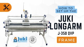 HOW TO SET UP THE JUKI 350 MIYABI LONGARM! (SUPER EASY!) (FRAME)