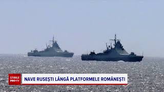 Cele două nave de război rusești care au patrulat în spațiul economic al României
