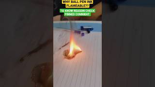 🔥INK BURNS??🔥 #scienceexperiment #ink #burning