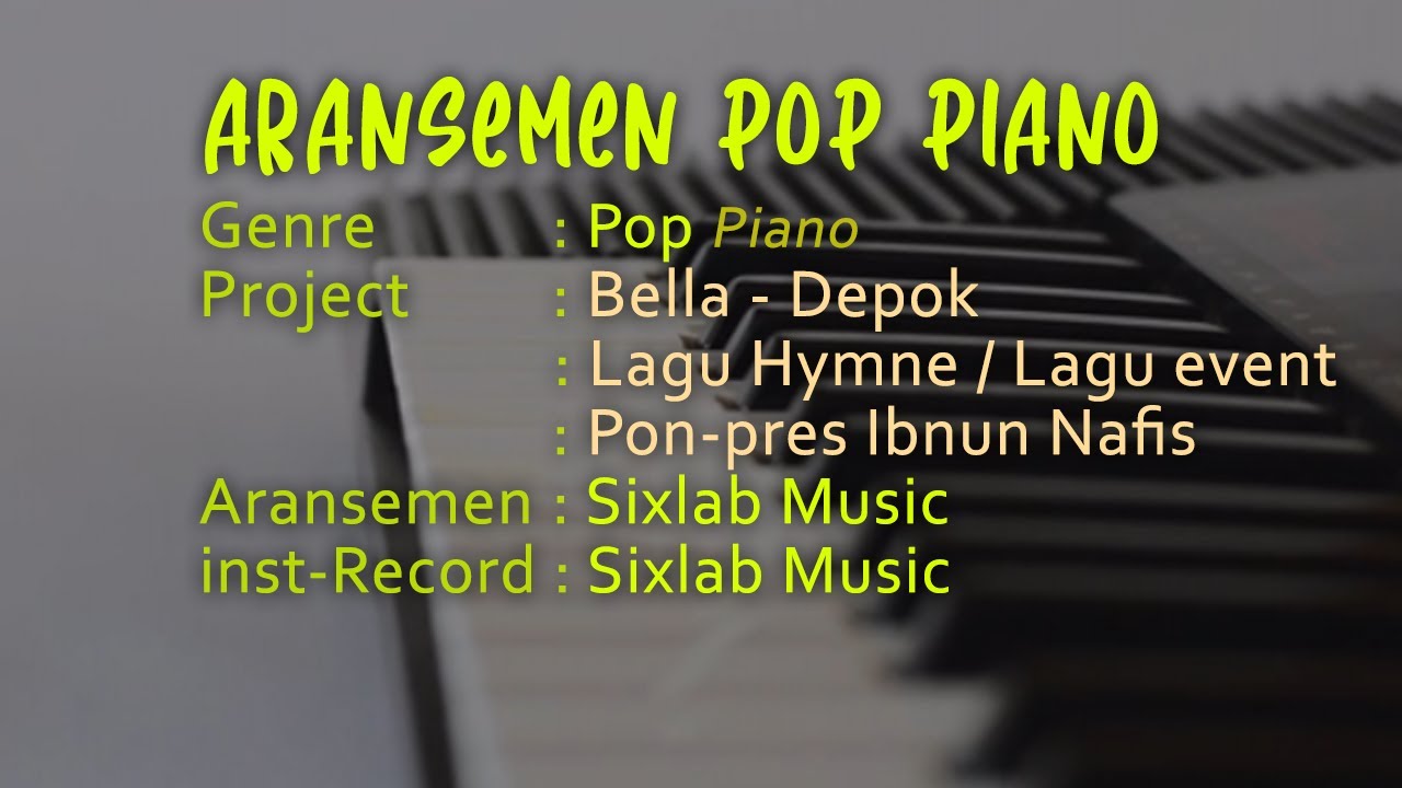 116 Contoh Aransemen Hymne Dengan 1 Alat Musik Piano Jasa Pembuatan ...